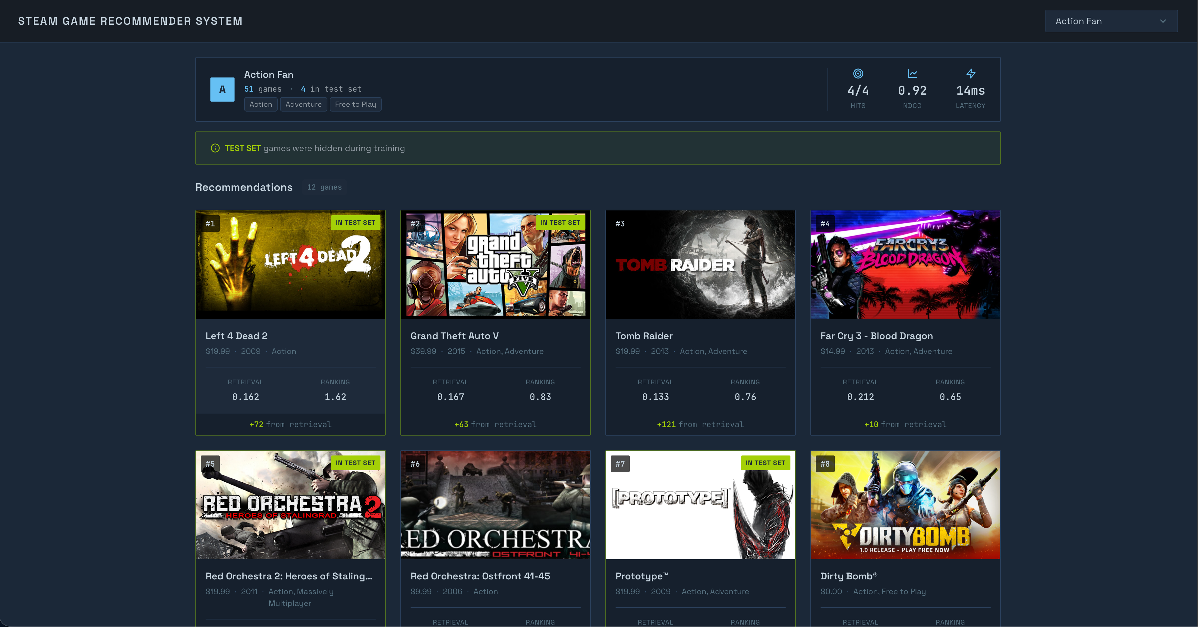 End-to-End Recommender System