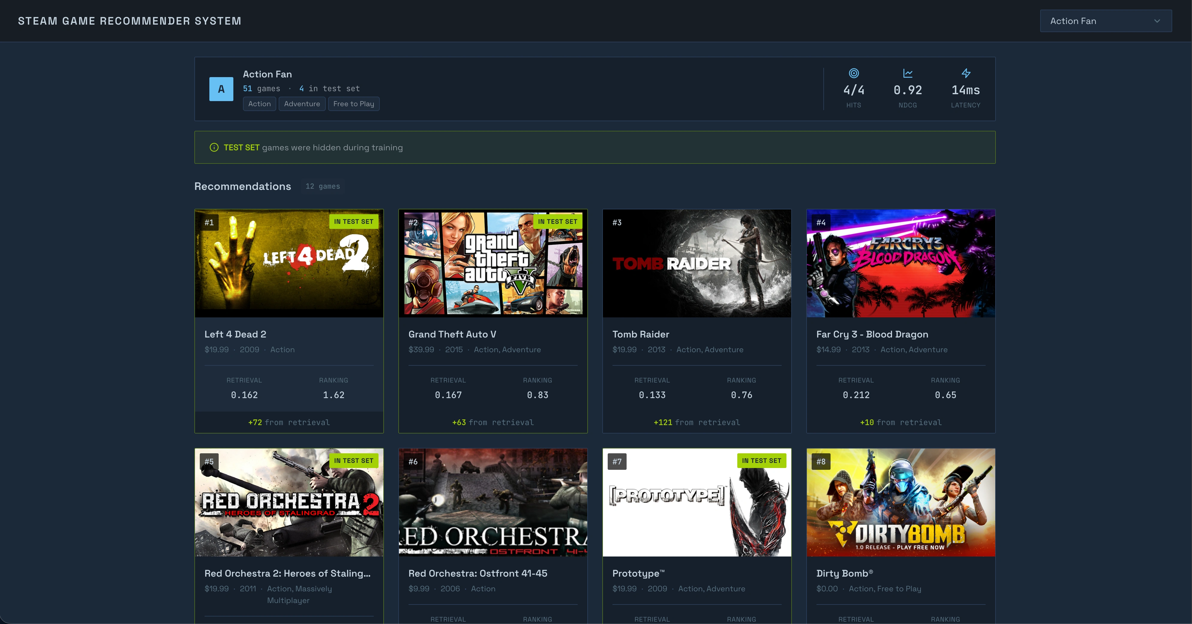 End-to-End Recommender System